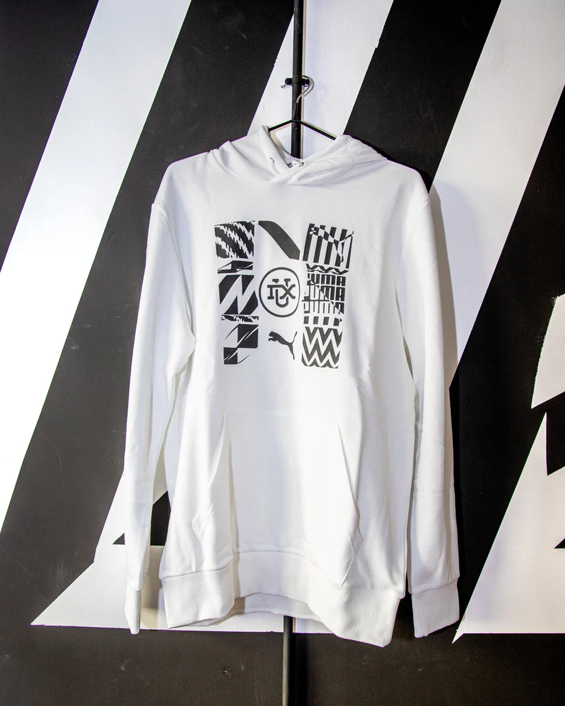 Sudadera blanca con capucha PUMA x DUX